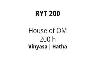 RYT 200 House of OM 200 h Vinyasa Hatha