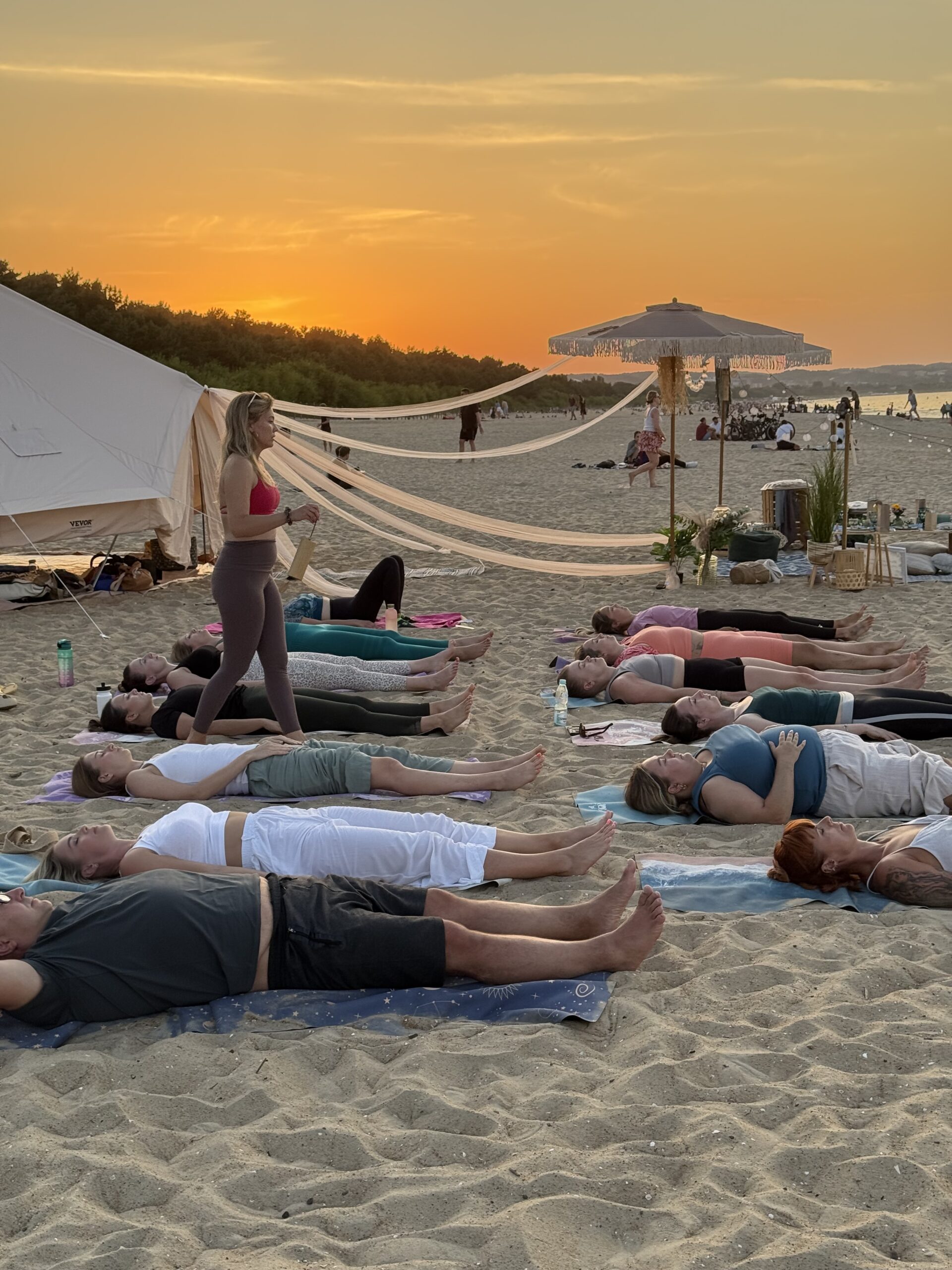 joga na plaży